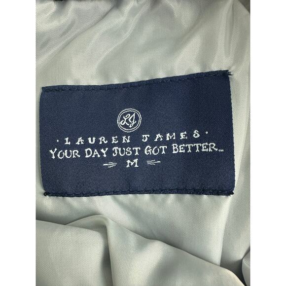 Lauren James Size Medium Black Velvet Mini Skirt Scalloped Hem Holiday Festive - Picture 8 of 8